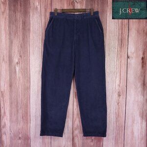 *READ* J Crew Mens 32X33(34) Oarsman Classic Fit Corduroy Navy Blue Pants Cotton